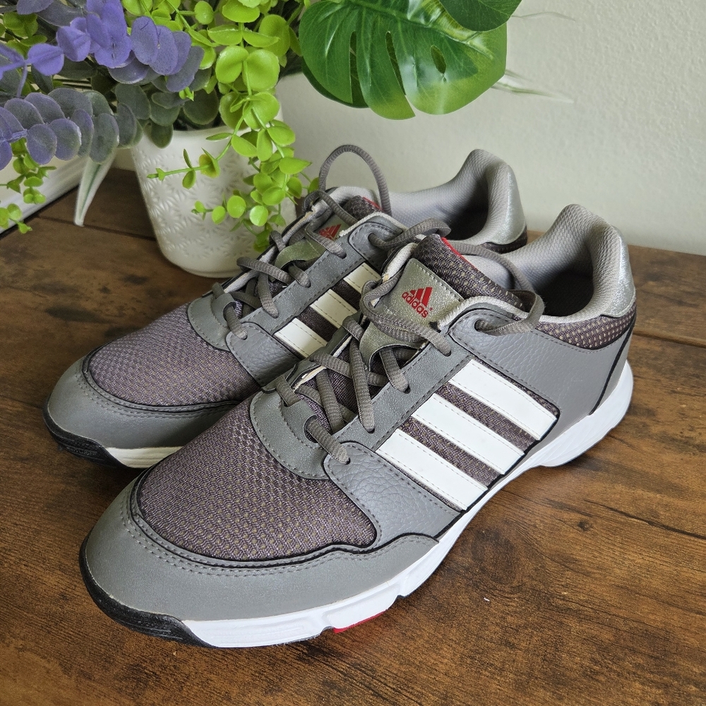 Adidas Mens Tech Response 4.0 Gray Metallic Golf Shoes Cleats Sz 9